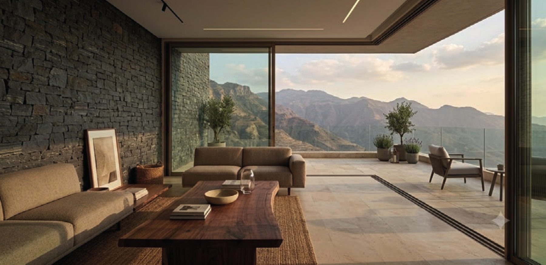 Reference imagery of a villa interior